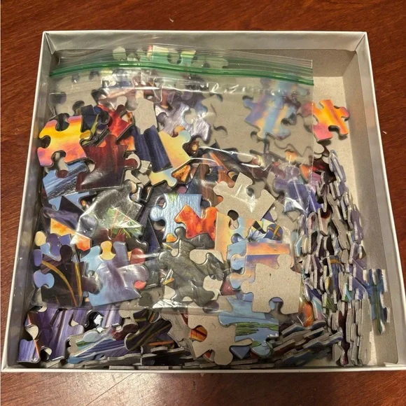 DARRELL BRUSH LARGE PIECE Lakeside Sunset Puzzle - Picture 6 of 10